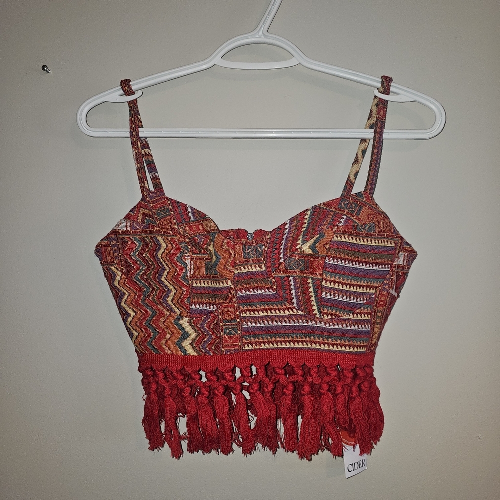 Nwt Cider Corset Tank Top